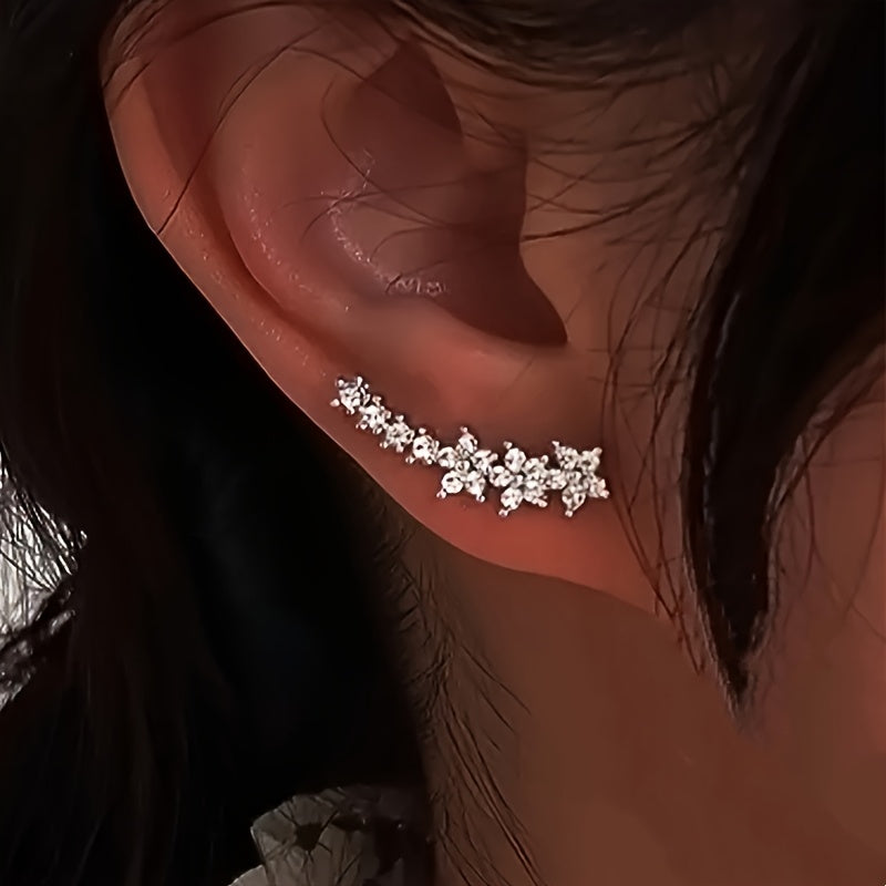 Pendientes con forma de flor, diseño atemporal