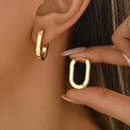 Aros geométricos elegantes para un look sofisticado