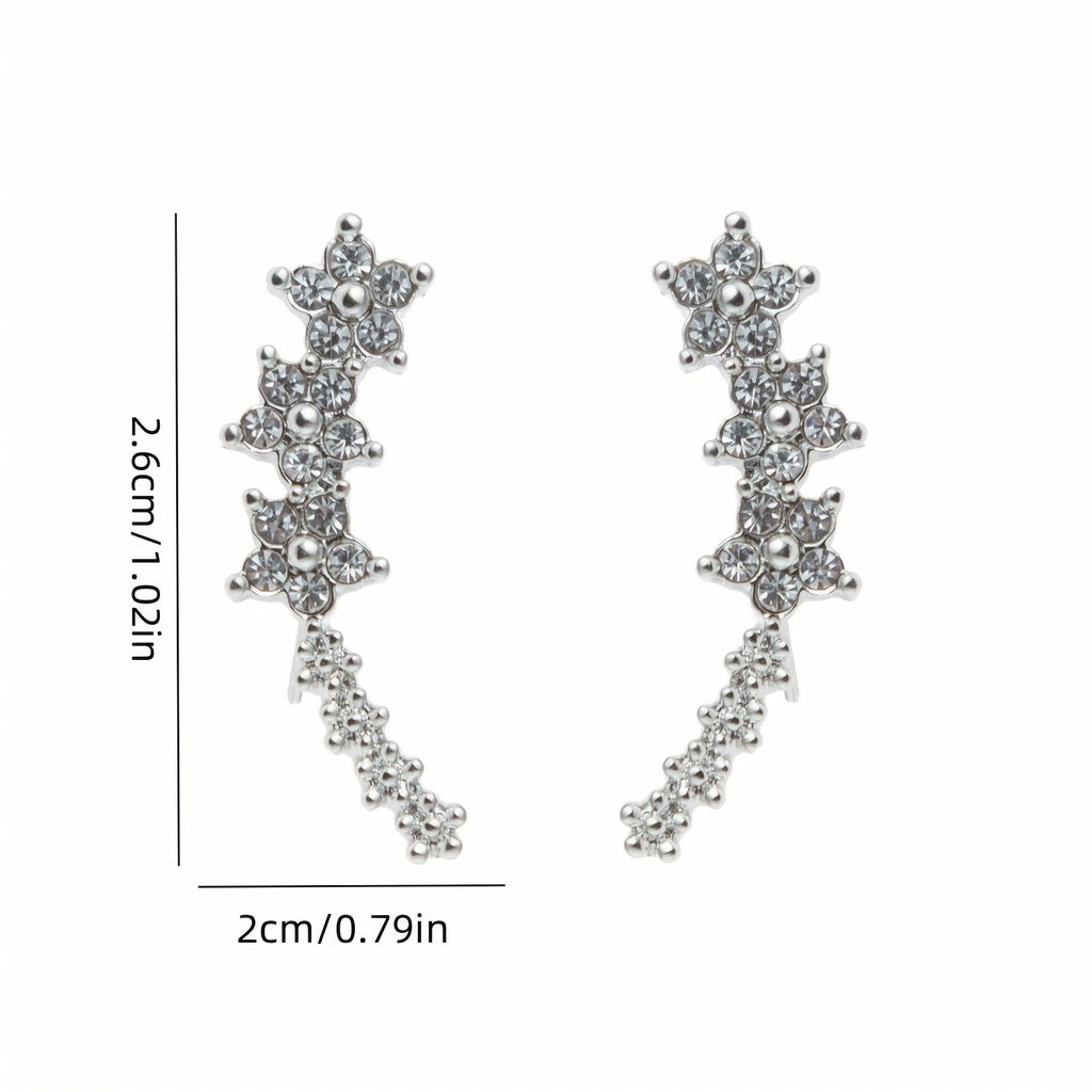 Pendientes con forma de flor, diseño atemporal