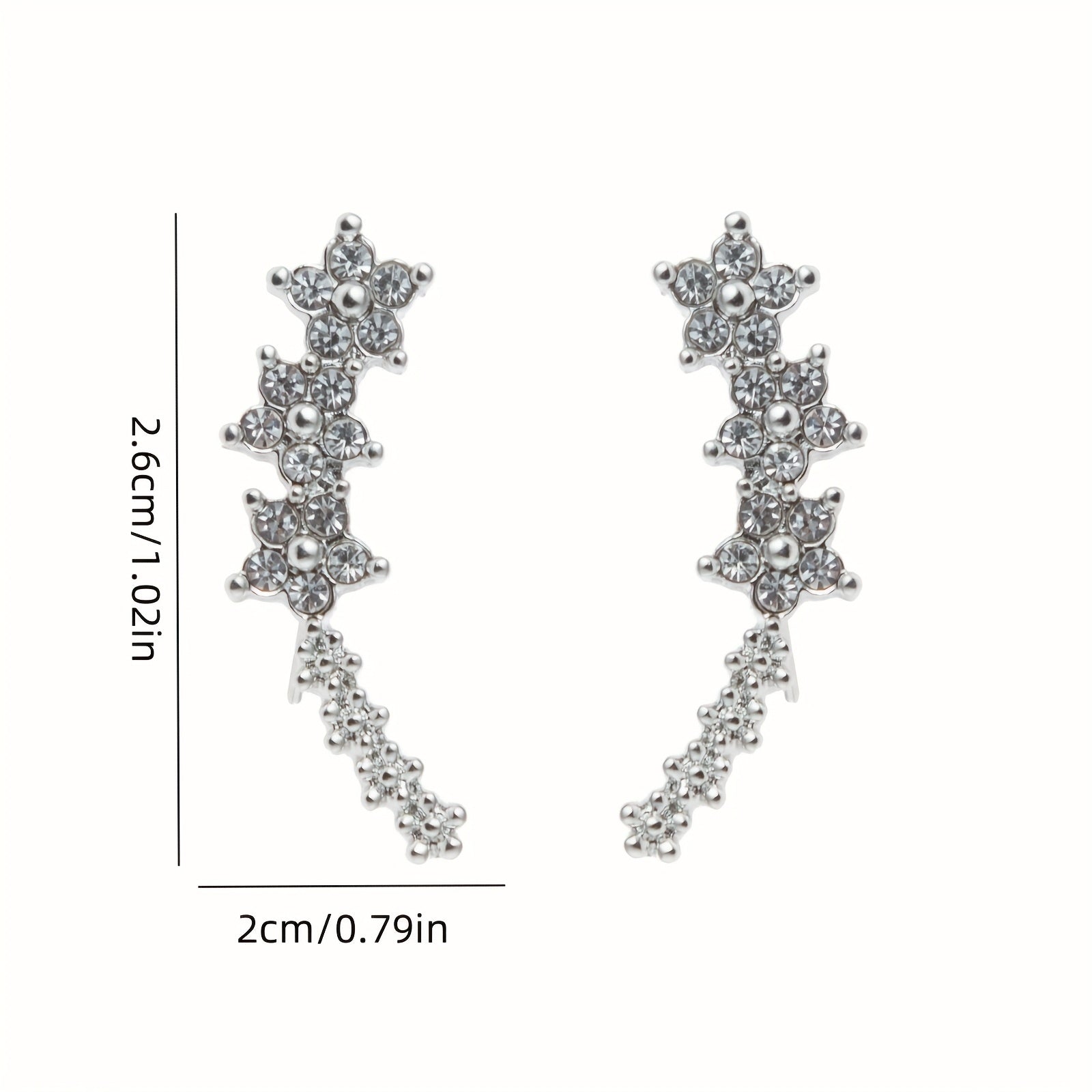 Pendientes con forma de flor, diseño atemporal