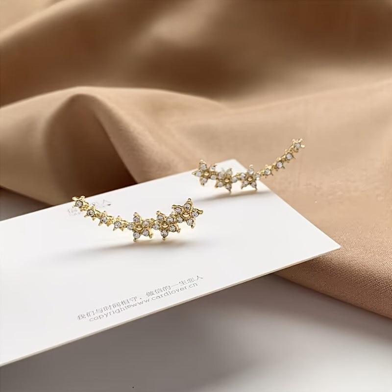 Pendientes con forma de flor, diseño atemporal