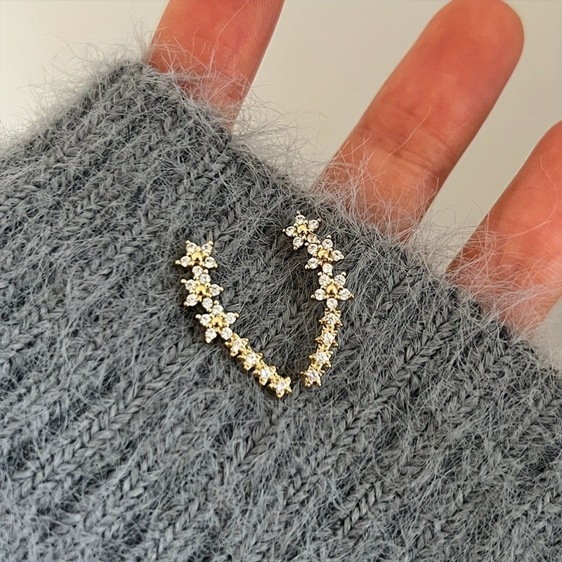 Pendientes con forma de flor, diseño atemporal