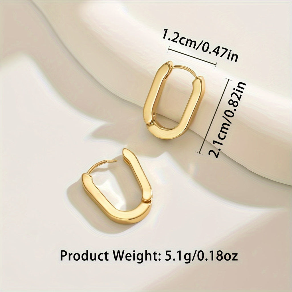 Aros geométricos elegantes para un look sofisticado