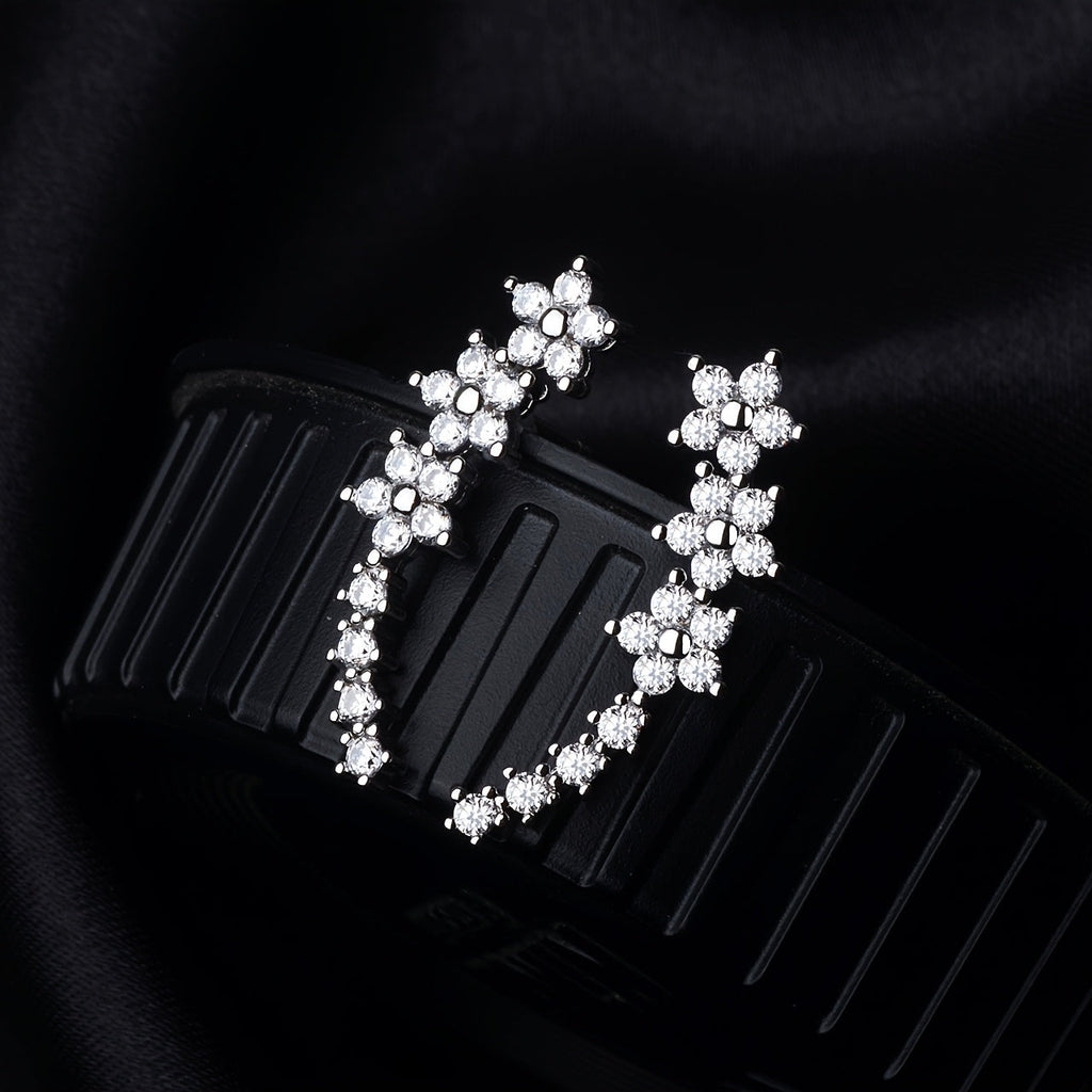 Pendientes con forma de flor, diseño atemporal