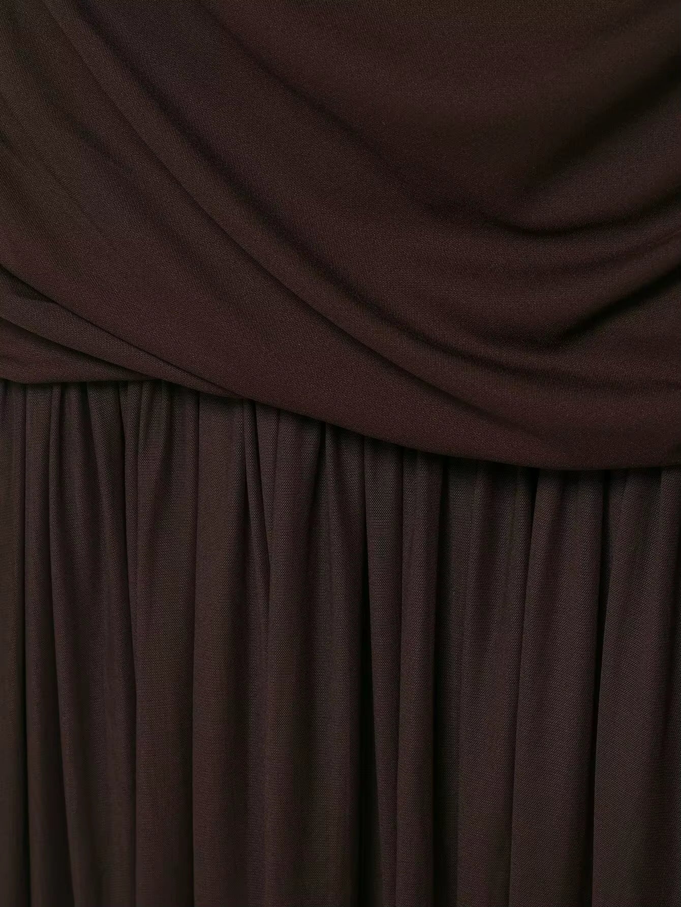 Goya - Vestido largo drapeado de diseño