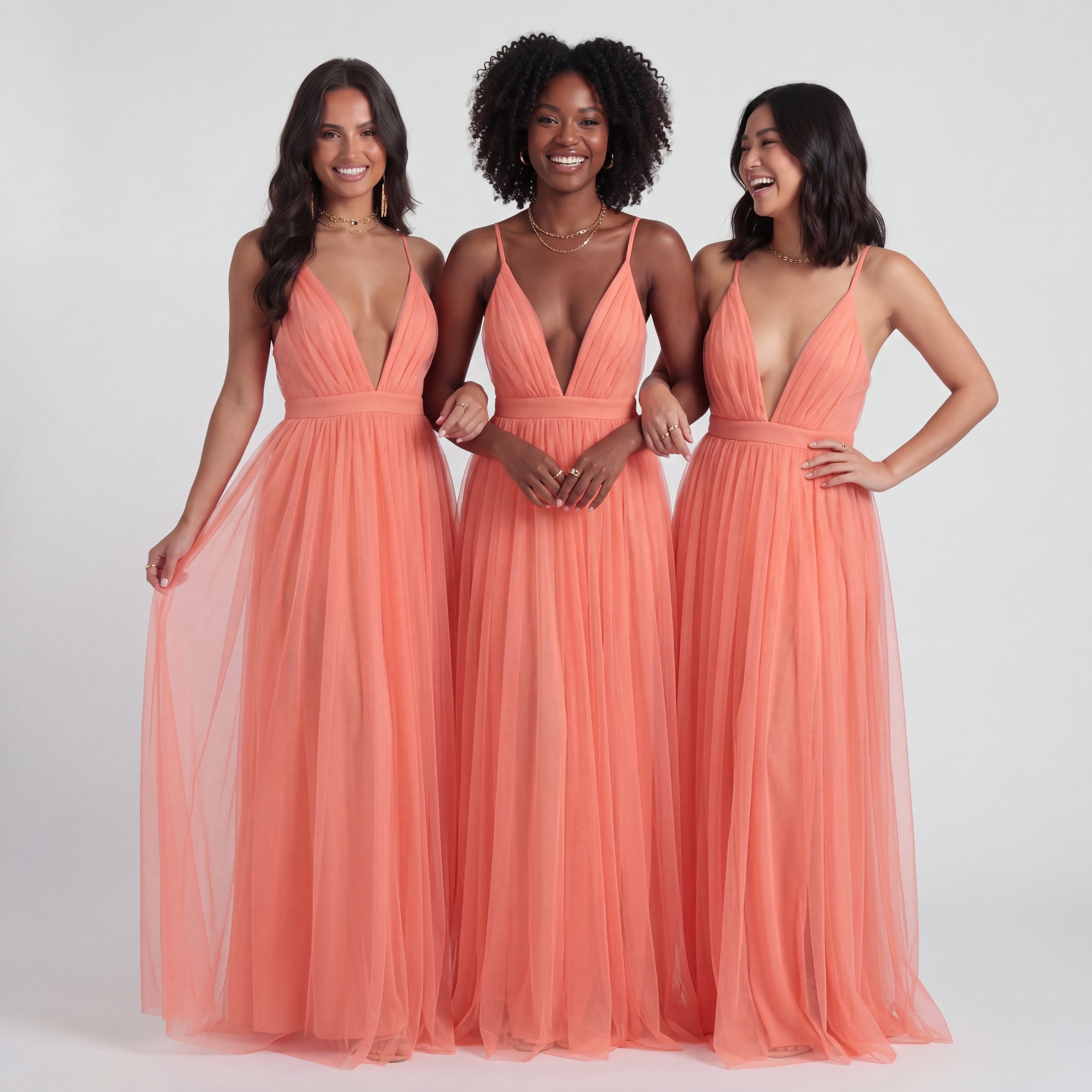 Irune | Vestido Largo Coral