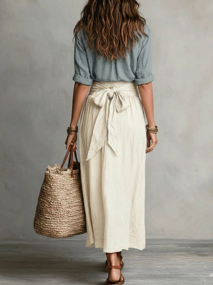 Nora | Conjunto Dos Piezas: Top Negro y Falda Midi