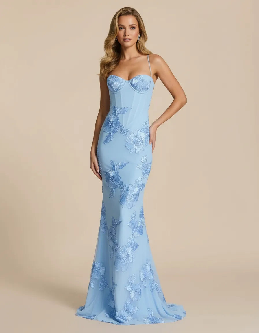 Celestina – Hourglass Floral Gown