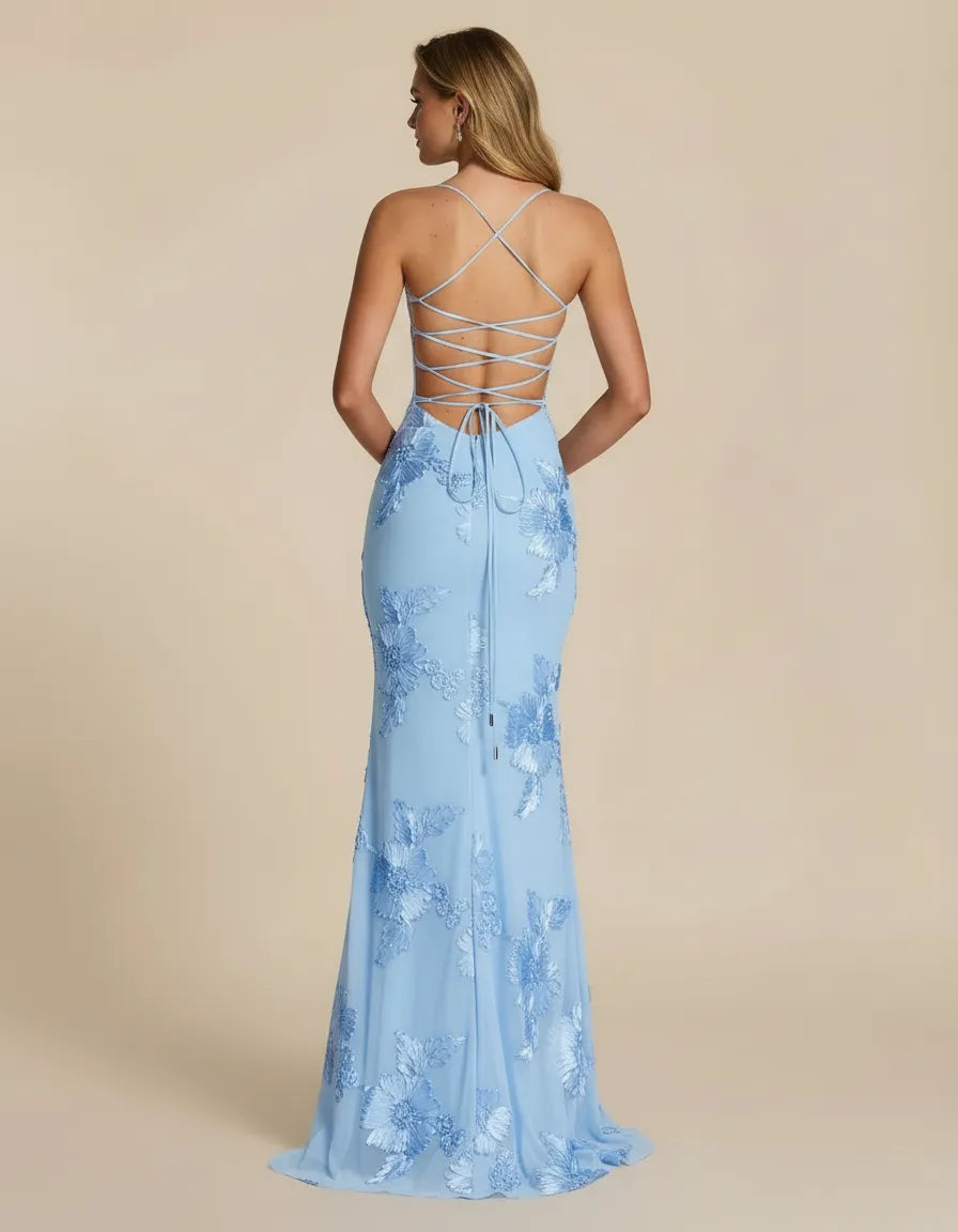 Celestina – Hourglass Floral Gown
