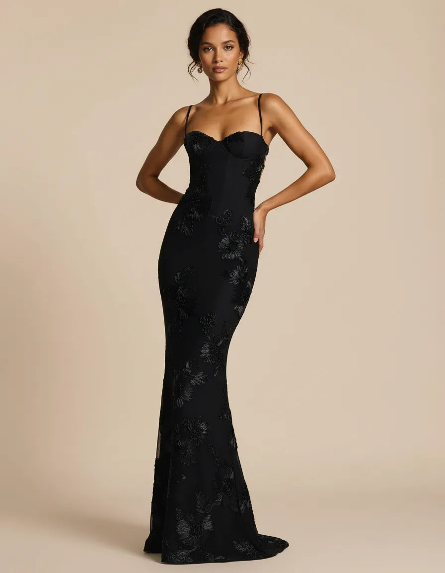 Celestina – Hourglass Floral Gown
