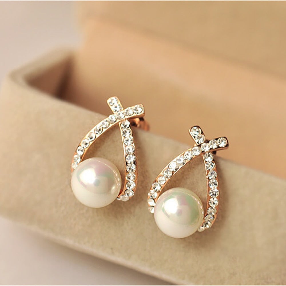 Pendientes de Perla con Brillo Deslumbrante