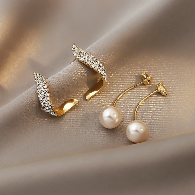Pendientes de Perla en Oro - Elegancia y Brillo