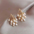 Pendientes de Perlas con Efecto Lluvia
