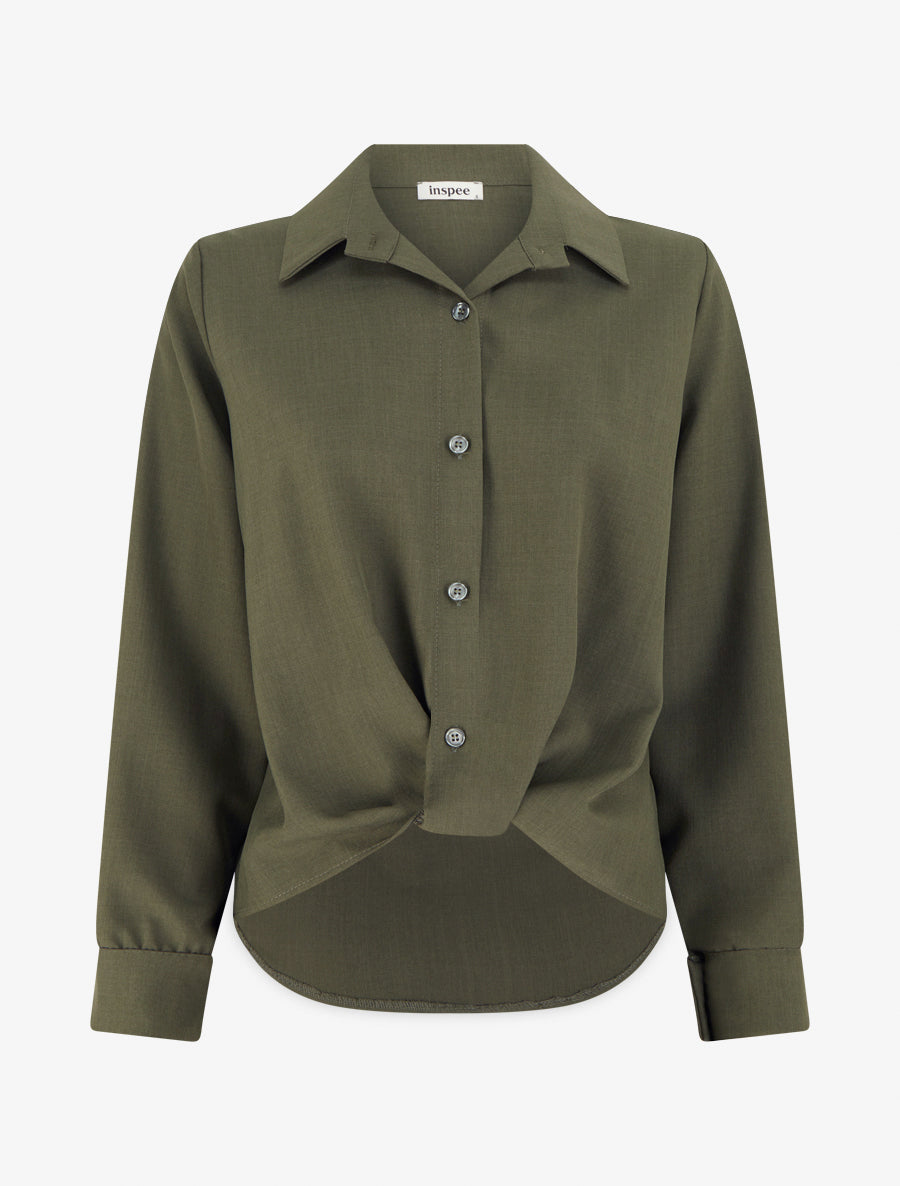 Camisa Oliva Elegance  Sofisticación y estilo atemporal