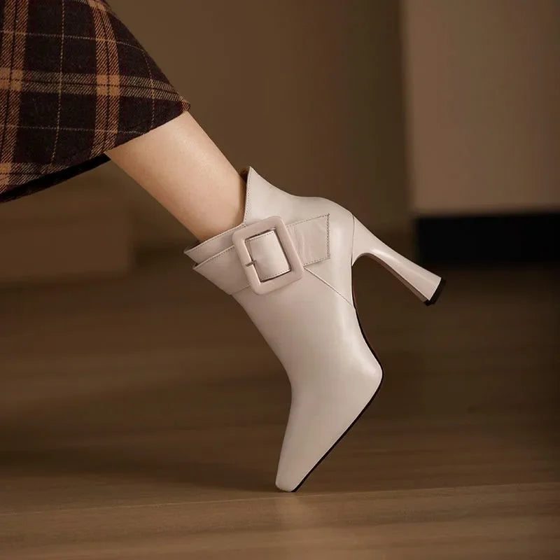 Aveline™ – Botines con Hebilla de Estilo Elegante