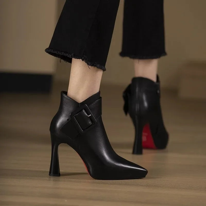 Aveline™ – Botines con Hebilla de Estilo Elegante