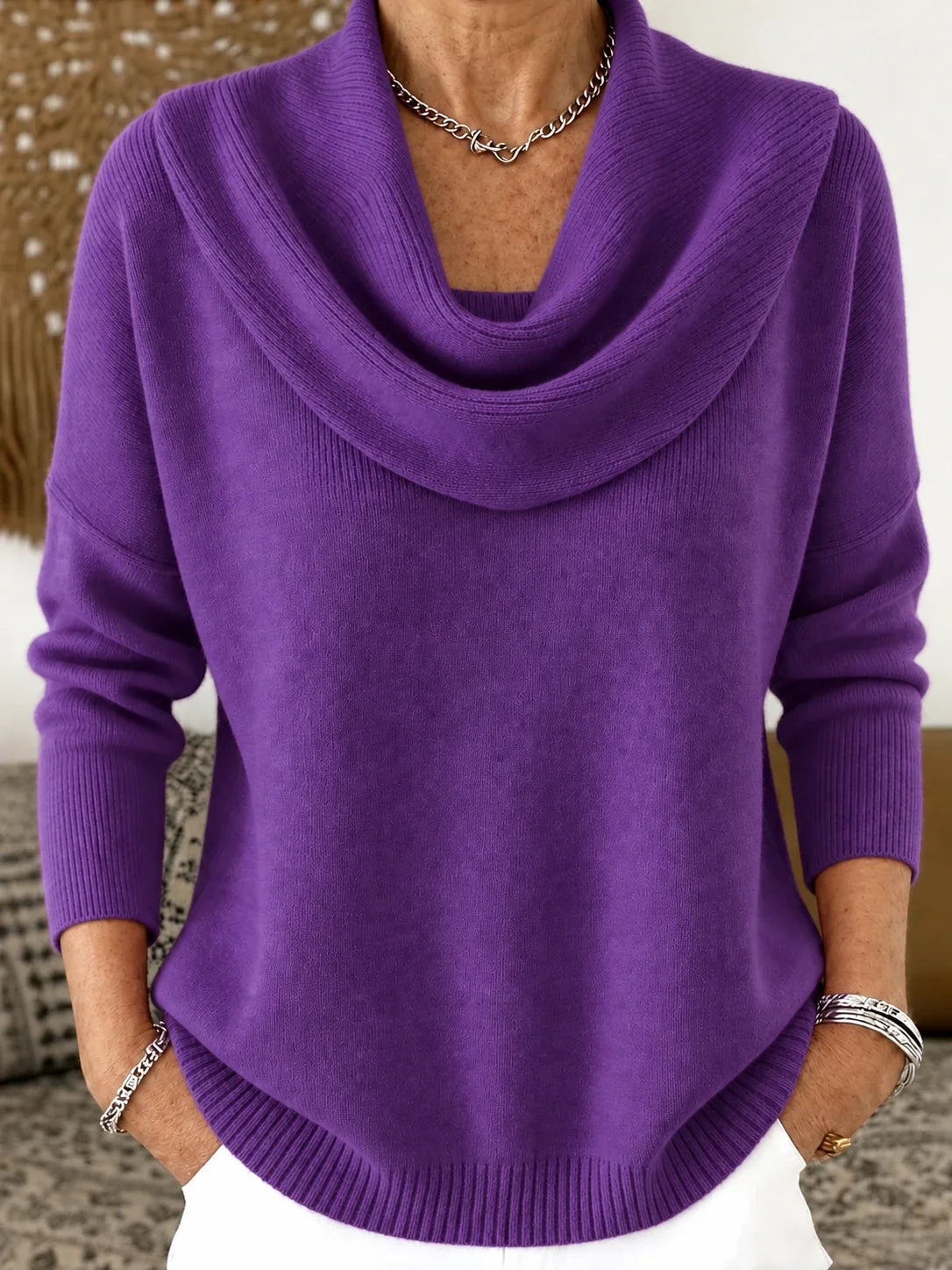 Vionne | Jersey de cuello drapeado
