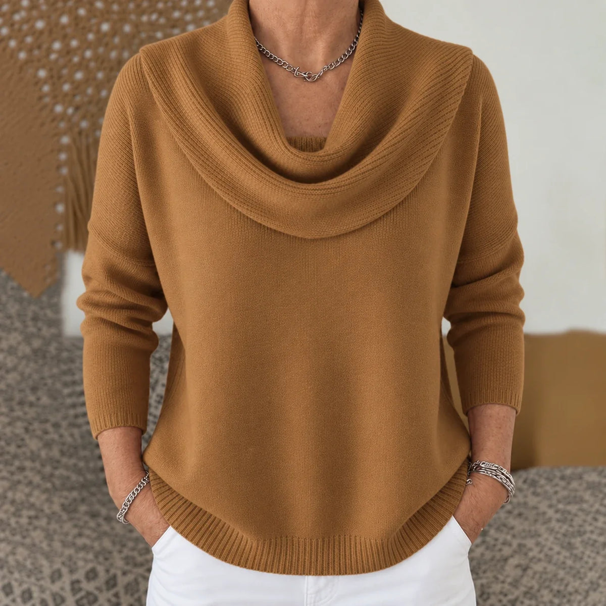 Vionne | Jersey de cuello drapeado