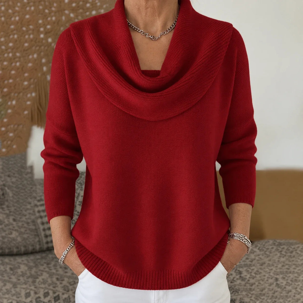 Vionne | Jersey de cuello drapeado