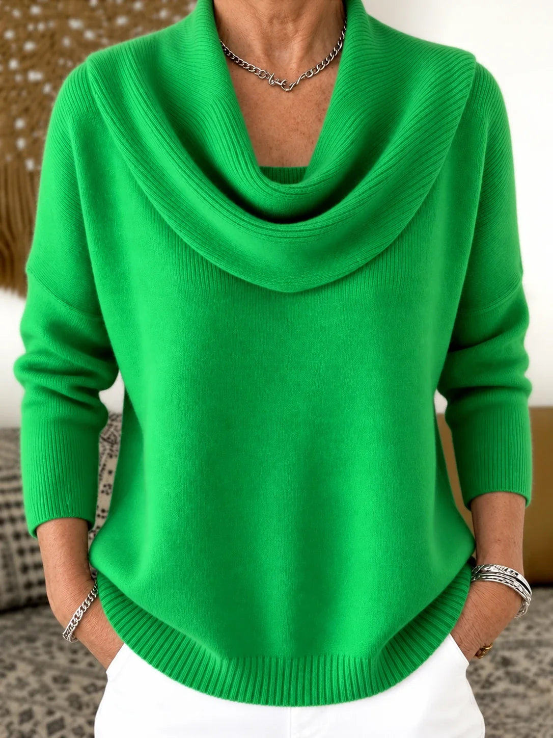 Vionne | Jersey de cuello drapeado