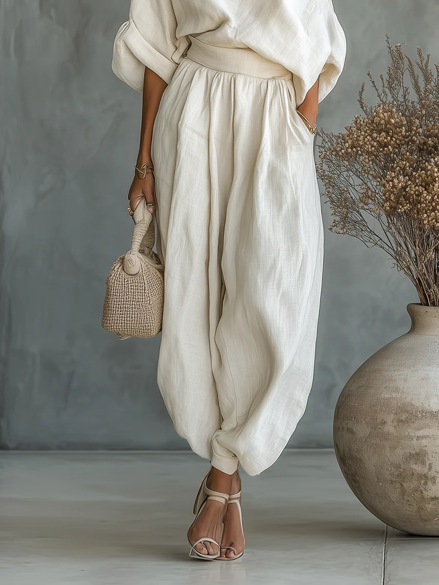 Mila | Conjunto de 2 piezas para mujer con hombros al descubierto, estilo off-shoulder