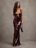 Kelany - Vestido Largo Maxi con Lentejuelas