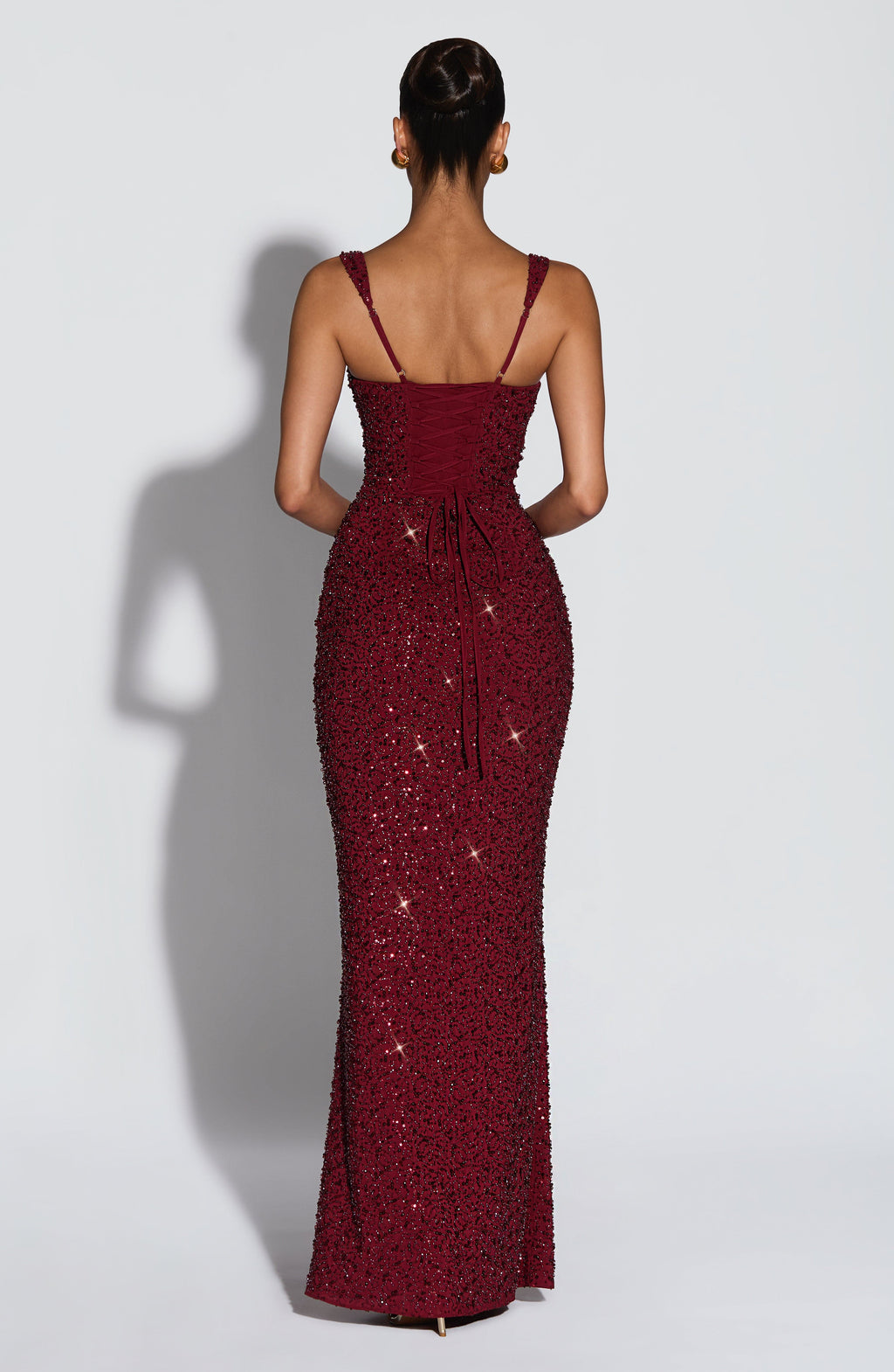 Perla™ | Vestido largo de lentejuelas con espalda descubierta — brilla en cada paso