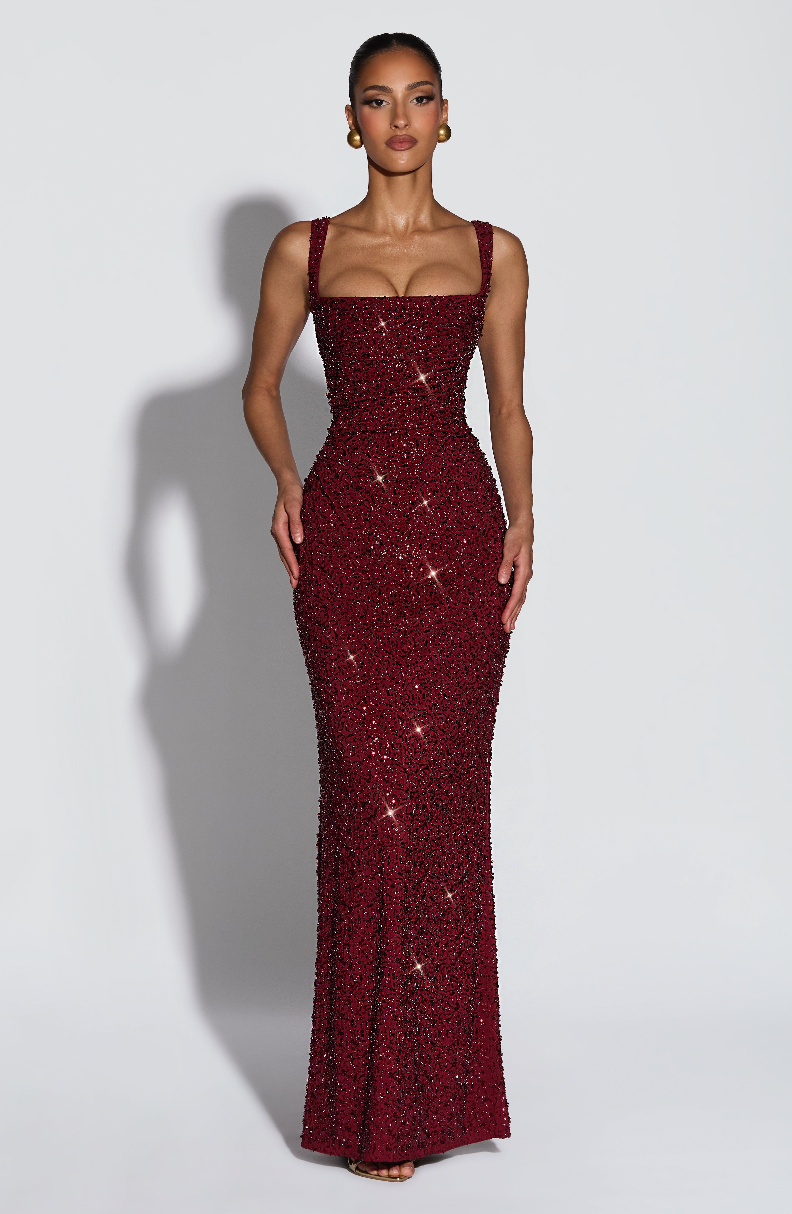 Perla™ | Vestido largo de lentejuelas con espalda descubierta — brilla en cada paso