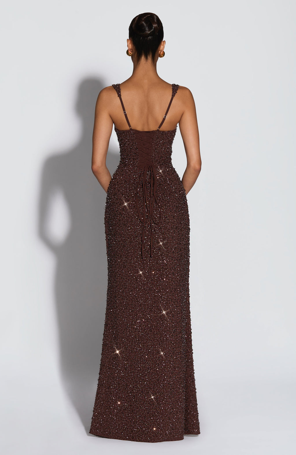 Perla™ | Vestido largo de lentejuelas con espalda descubierta — brilla en cada paso