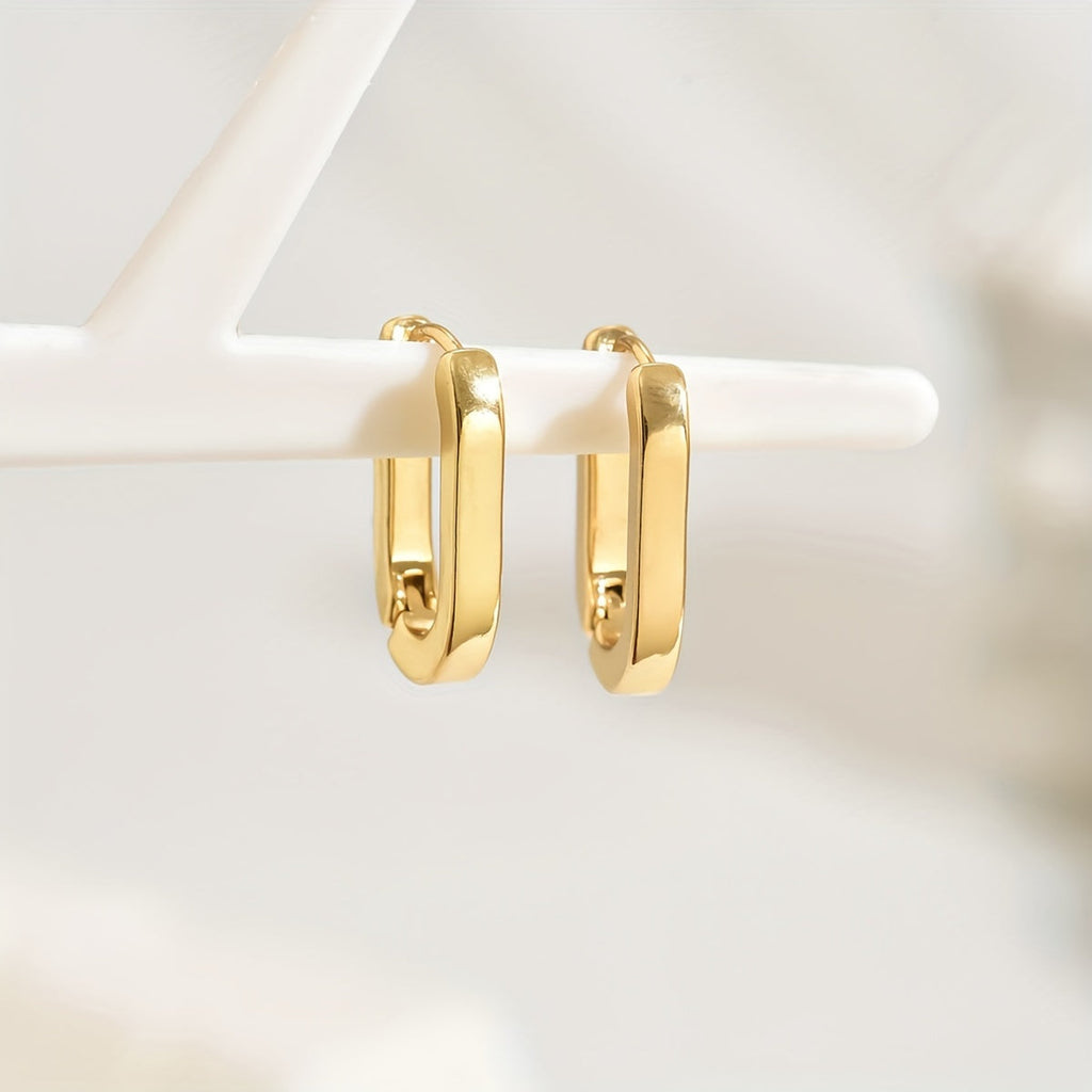 Aros geométricos elegantes para un look sofisticado