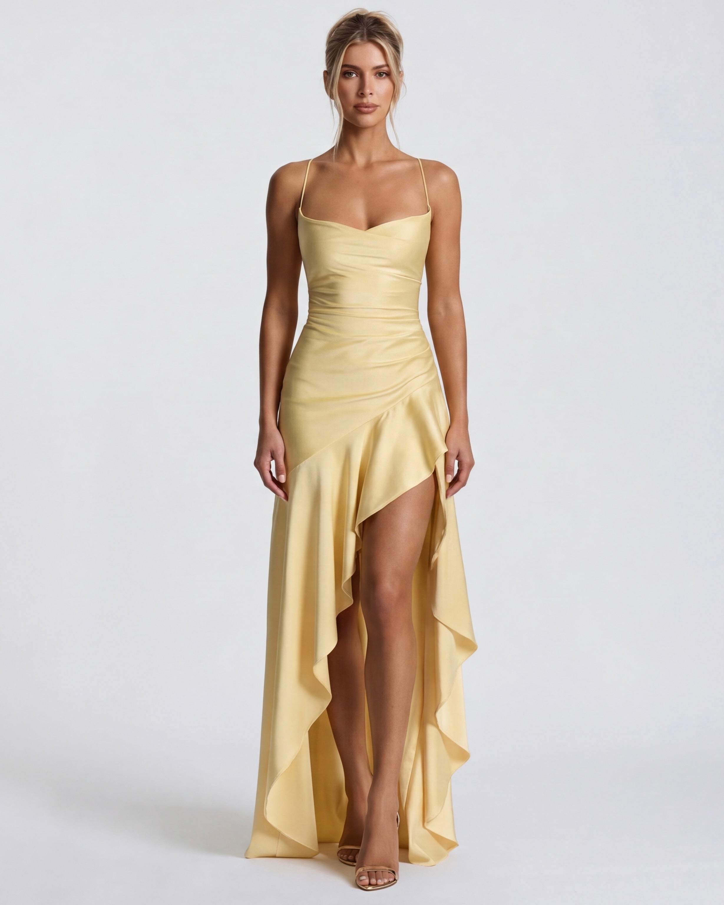 Ariana | Vestido Largo Drapeado