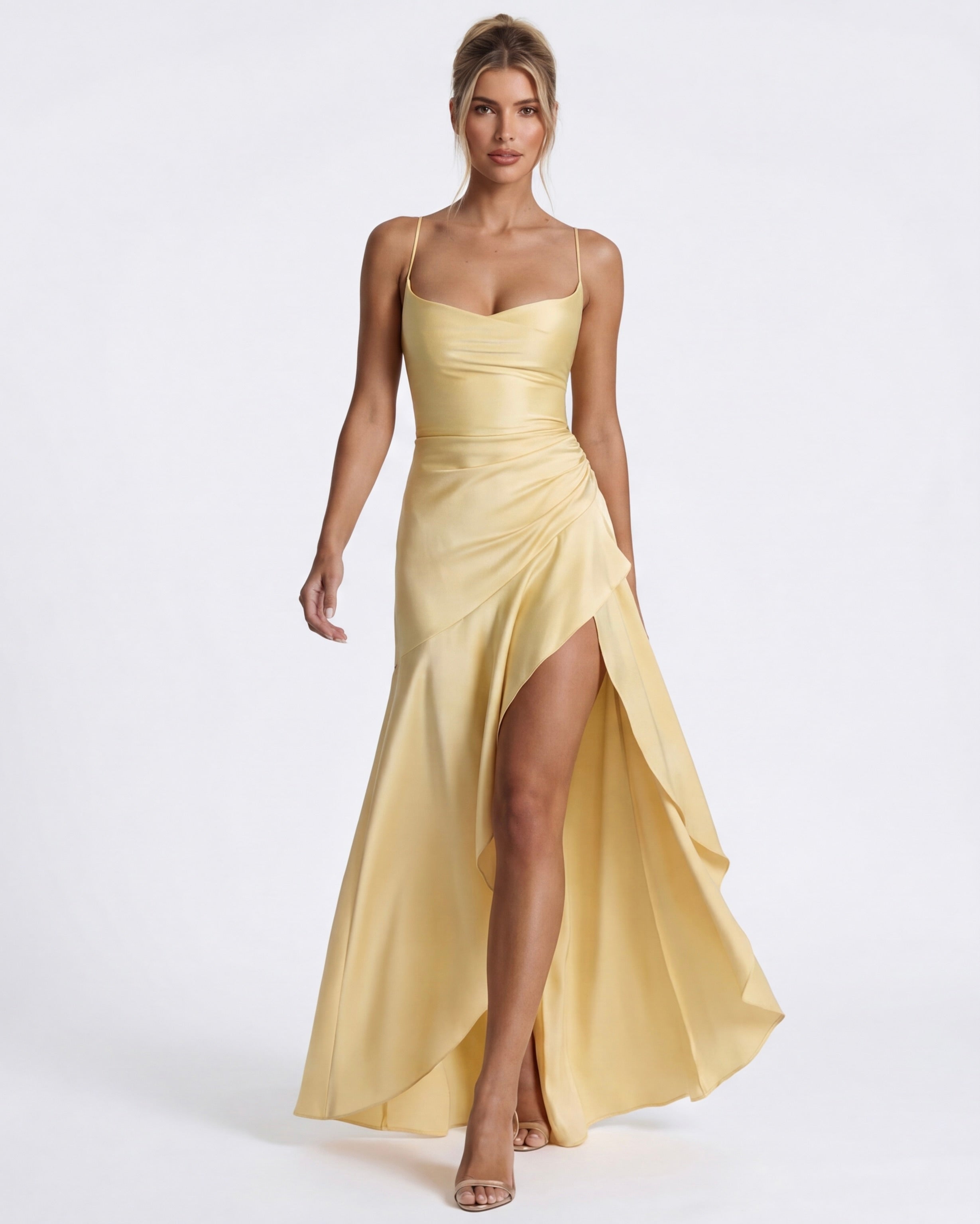 Ariana | Vestido Largo Drapeado