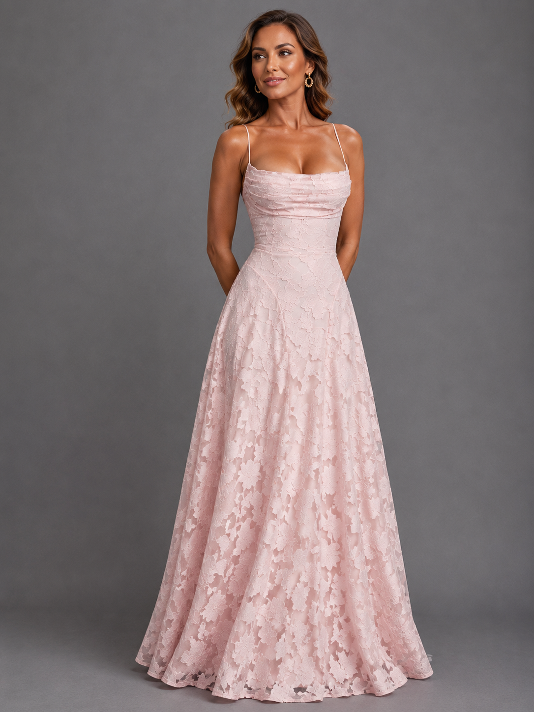 THALÍA | Elegante vestido largo de encaje
