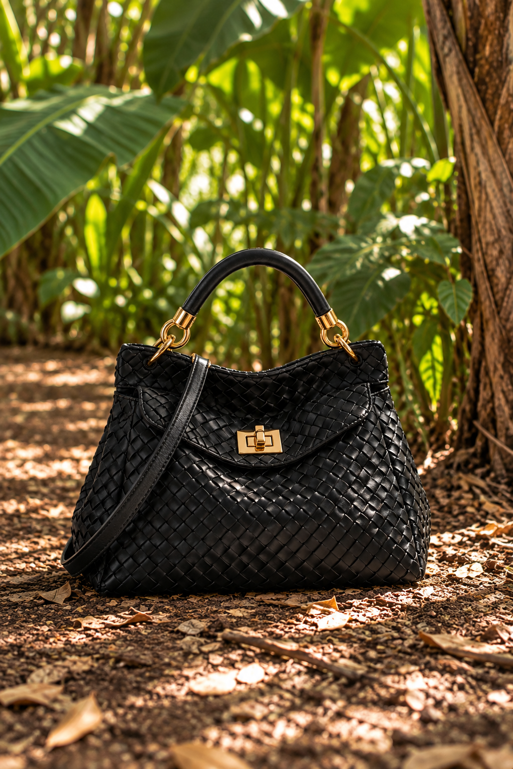 Bolso de Mano Lucia Clásico con Asa Superior Tejido ᴶᵂᴾ