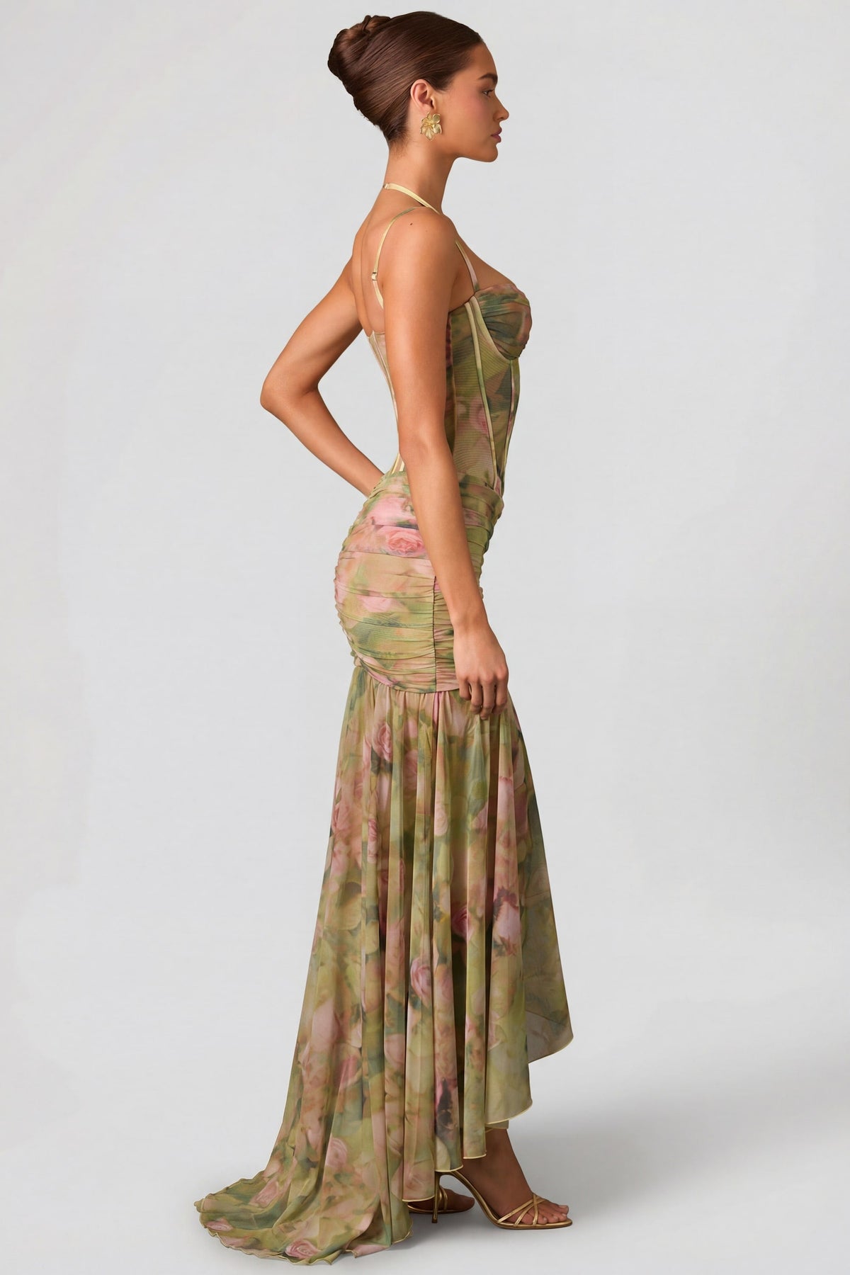 Vestido Haruna Floral Asimétrico