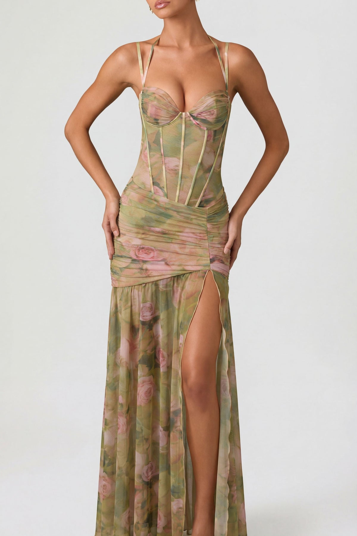 Vestido Haruna Floral Asimétrico